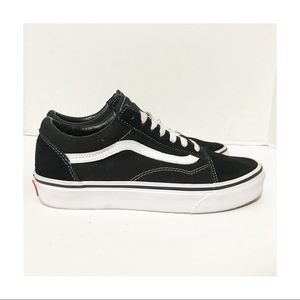 Vans 7.5 Black Lace Up Shoes